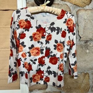 Adorable floral cardigan from Forever 21